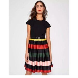 Ted Baker Aneli Cruise Striped Dress Sz 4/ Medium